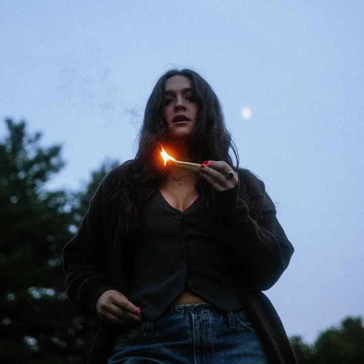 Charli Adams with Fire Swimmer